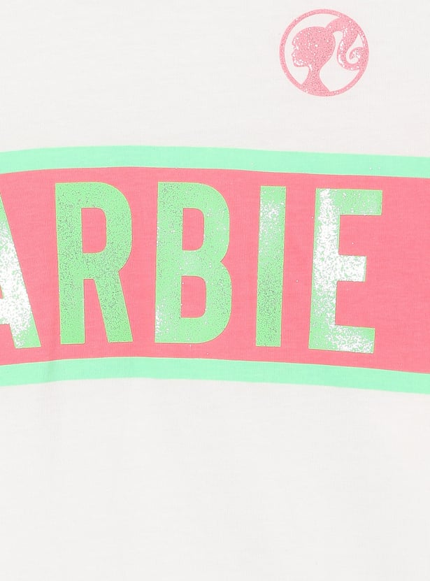 KIDSVILLE Girls Barbie Print Full Sleeve T-shirt