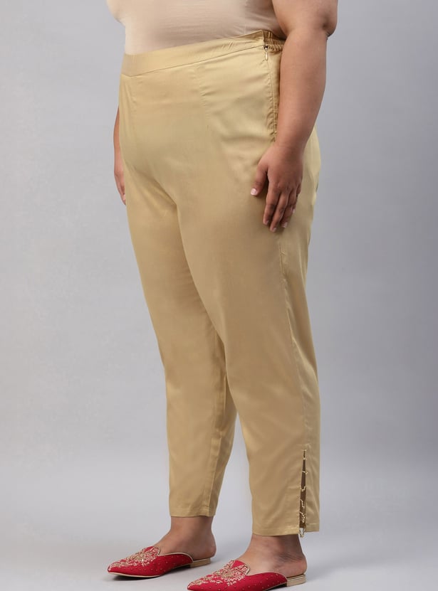 W Solid Straight Pants