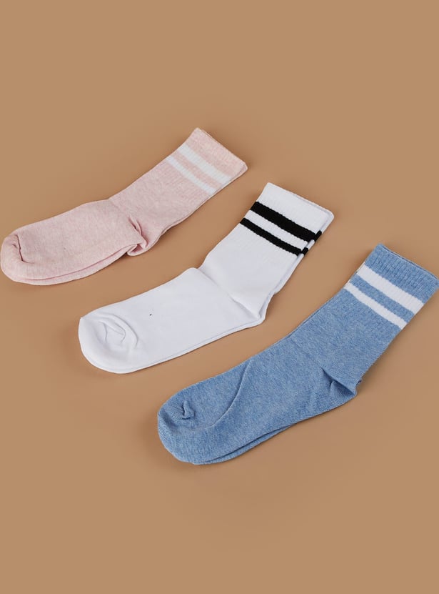 GINGER Solid Ankle Length Socks - Pack of 3