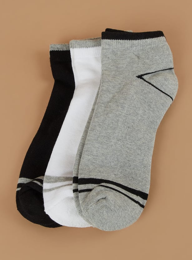 FORCA Knitted Ankle-Length Socks - Pack of 3