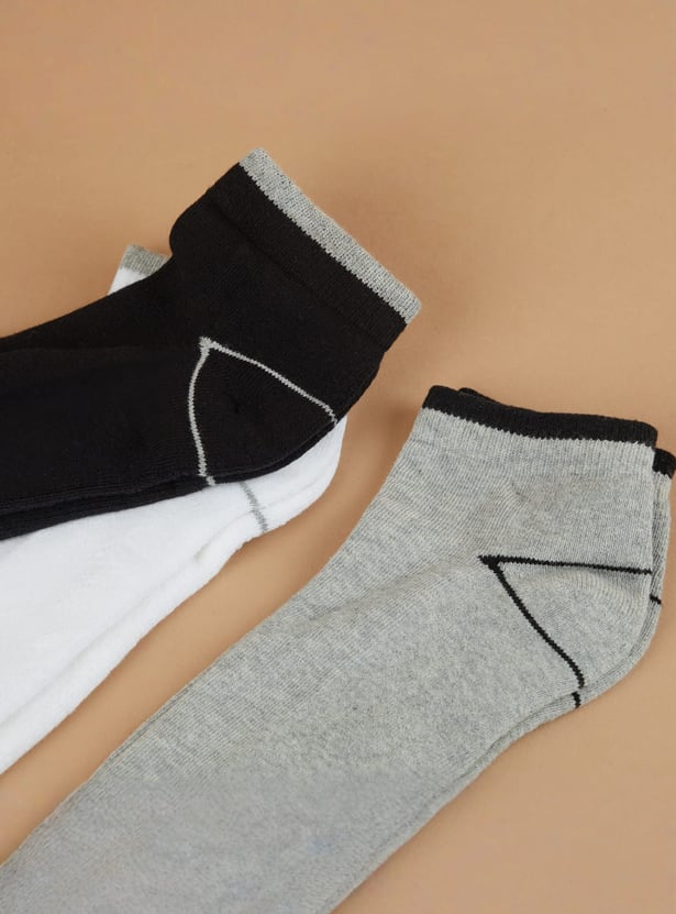FORCA Knitted Ankle-Length Socks - Pack of 3