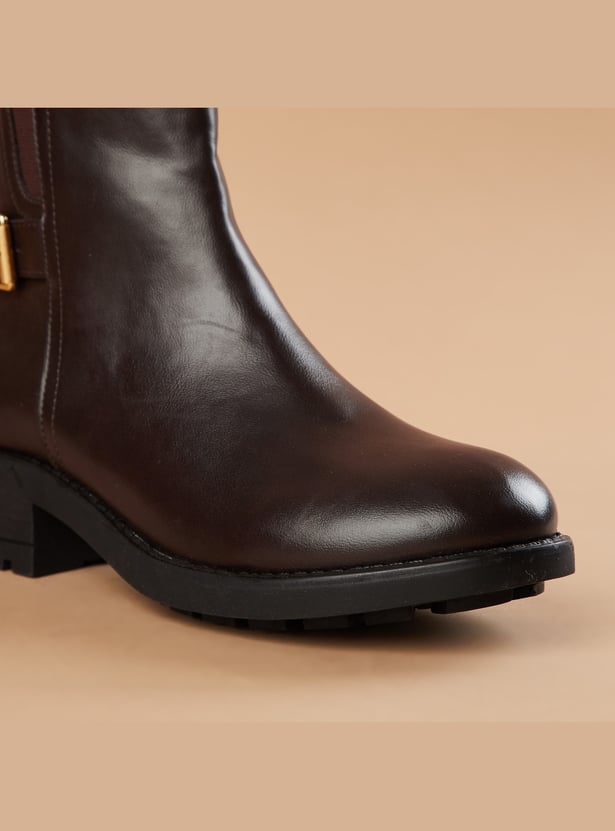 GINGER Ankle Boots with Buckle Strap