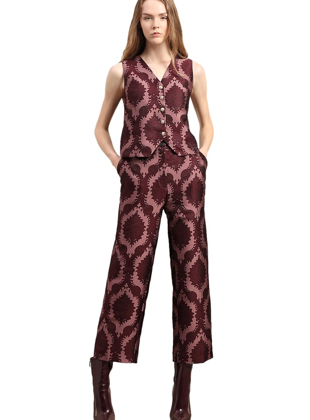 VERO MODA Printed Woven Trousers
