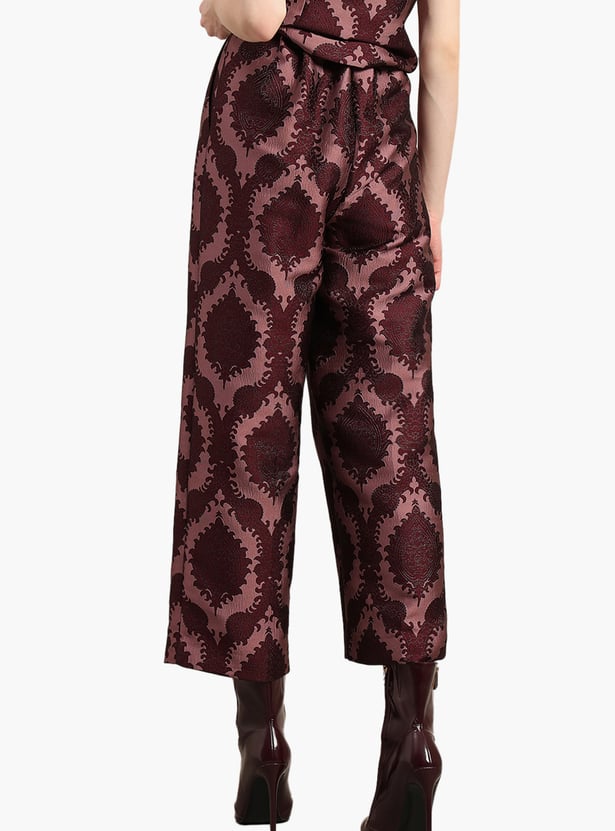 VERO MODA Printed Woven Trousers