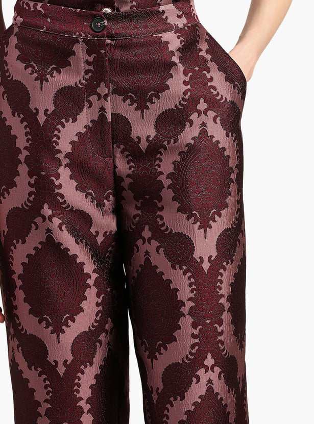 VERO MODA Printed Woven Trousers
