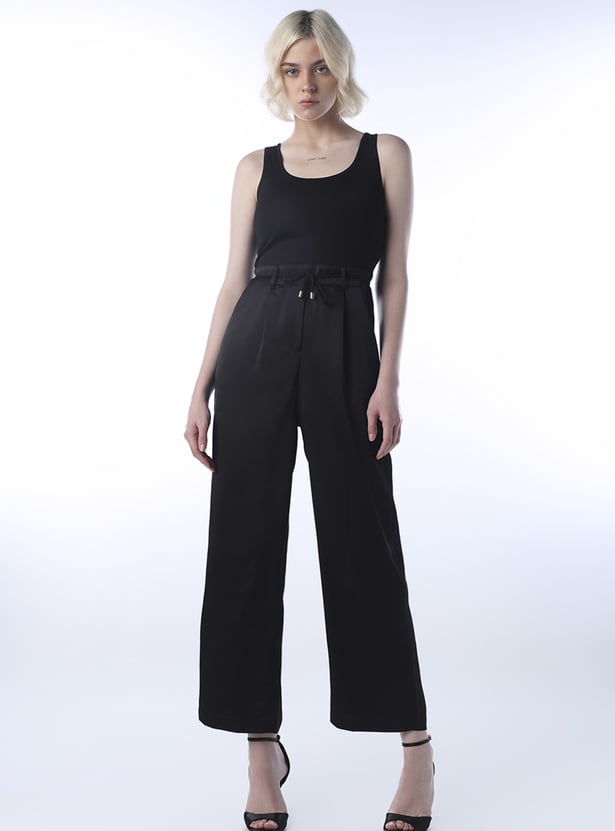 ONLY Pleated Straight Leg Jumpsuit