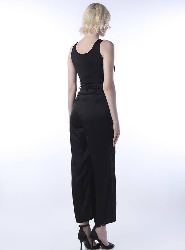 ONLY Pleated Straight Leg Jumpsuit