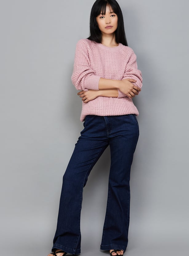 AMERICAN EAGLE Washed Flared Jeans