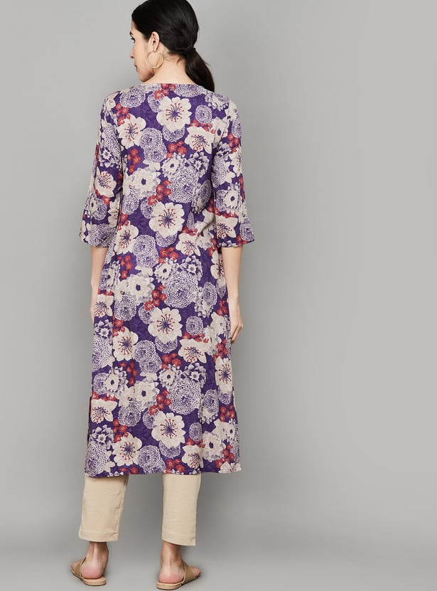 W Floral Print Straight Kurta