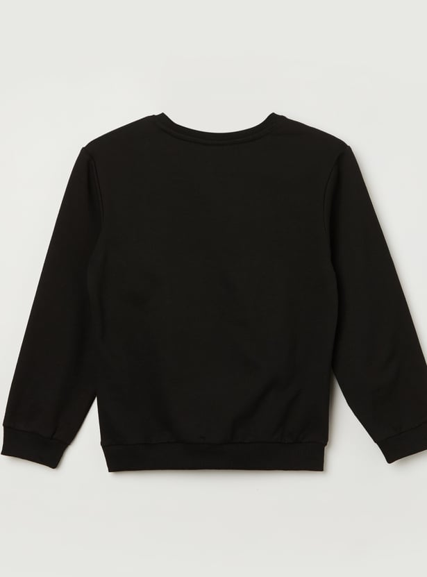 FAME FOREVER Girls Graphic Print Sweatshirt