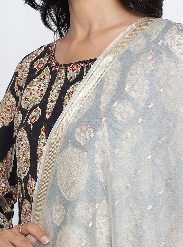 W Woven Design Dupatta