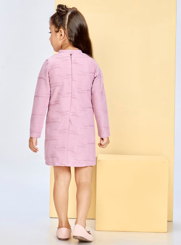 PEPPERMINT Girls Textured Shift Dress