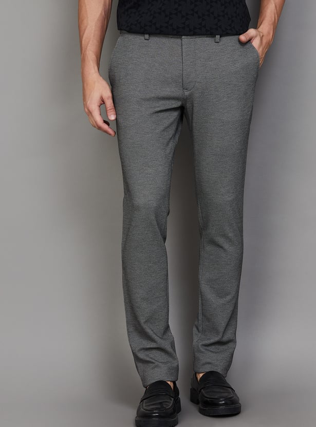 INDIAN TERRAIN Textured Urban Fit Trousers