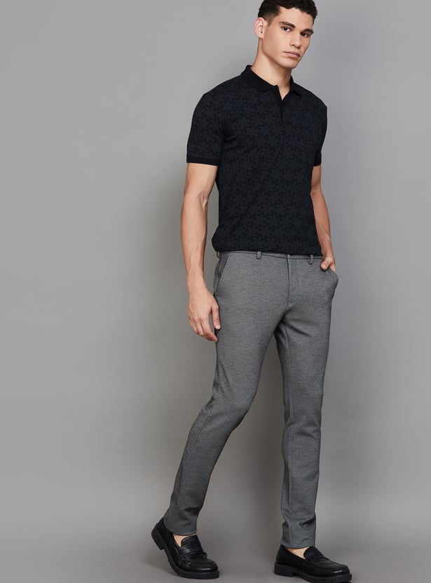 INDIAN TERRAIN Textured Urban Fit Trousers