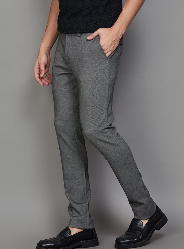 INDIAN TERRAIN Textured Urban Fit Trousers