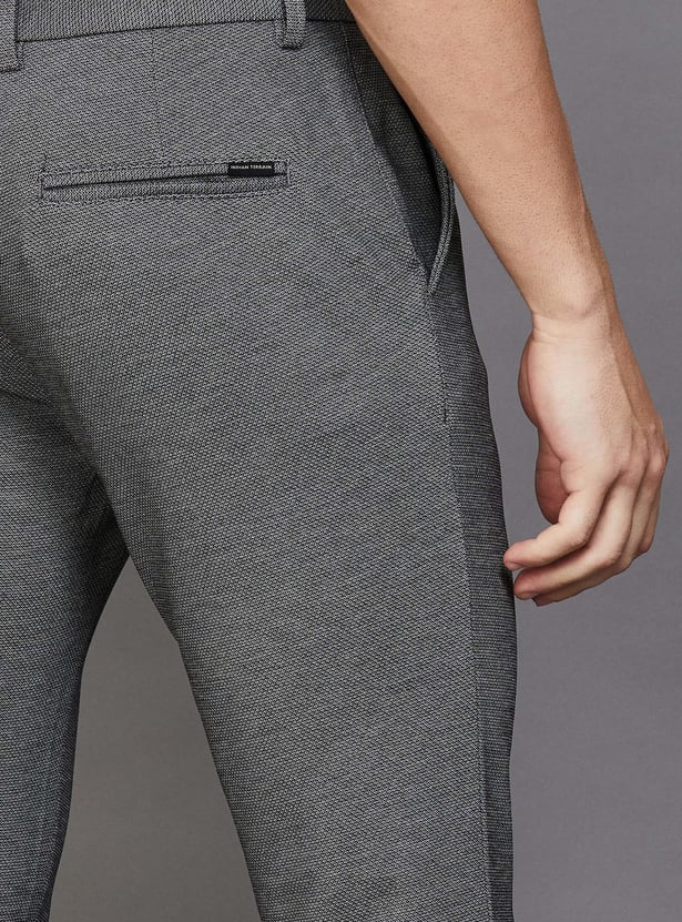 INDIAN TERRAIN Textured Urban Fit Trousers