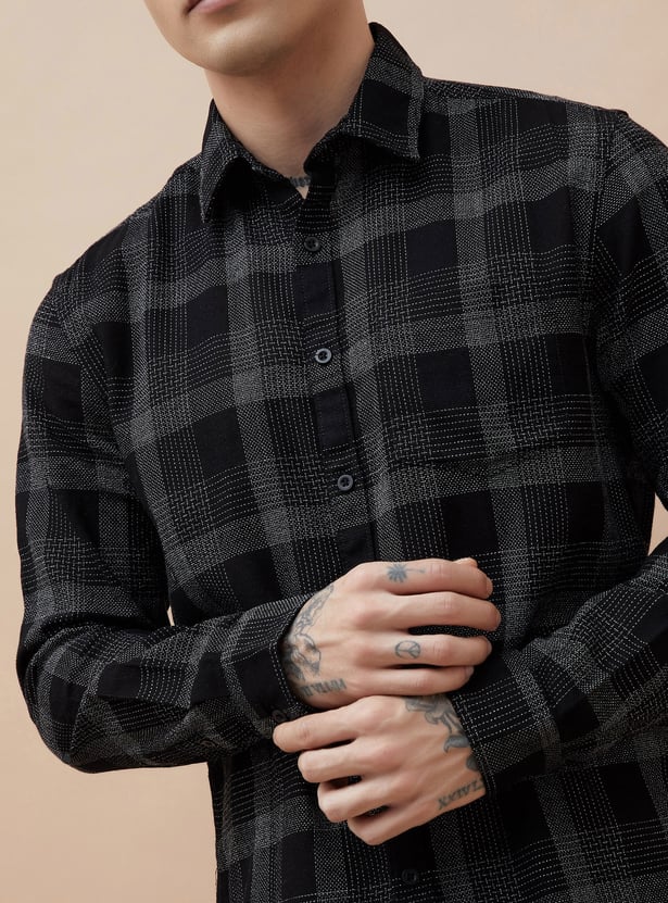 FAME FOREVER Checked Smart Fit Shirt