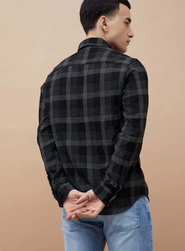 FAME FOREVER Checked Smart Fit Shirt