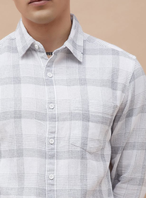 FAME FOREVER Checked Smart Fit Shirt