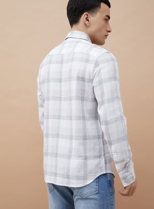 FAME FOREVER Checked Smart Fit Shirt