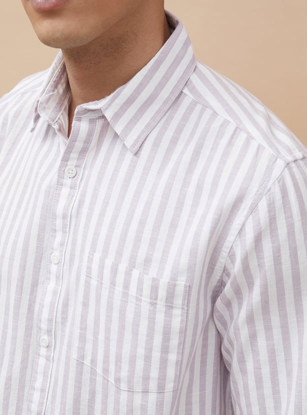 FAME FOREVER Striped Smart Fit Shirt
