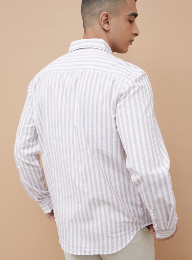 FAME FOREVER Striped Smart Fit Shirt