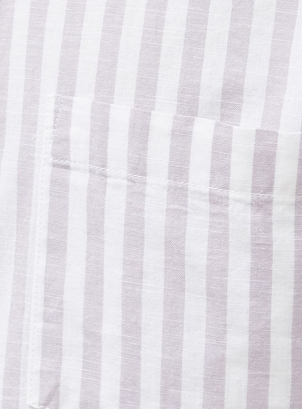 FAME FOREVER Striped Smart Fit Shirt