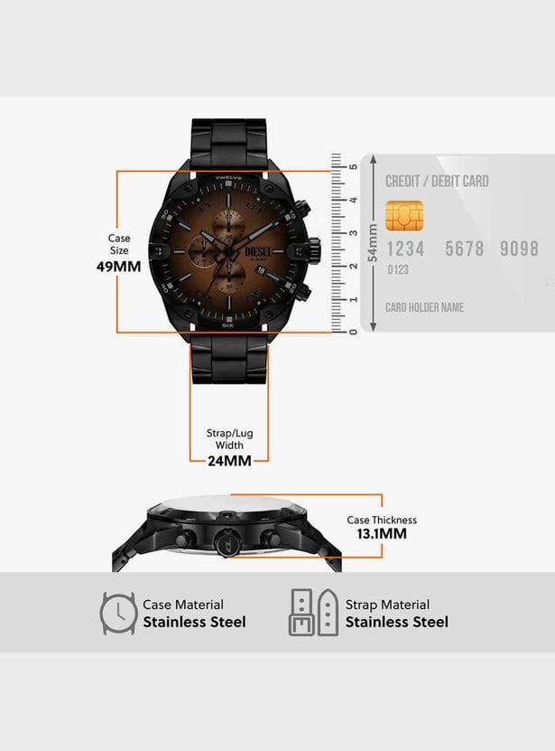Buy DIESEL Spiked Chronograph Watch - DZ4691I from Diesel at just