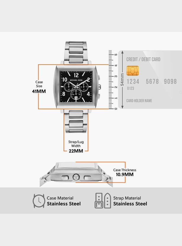 MICHAEL KORS Rhys Square Dial Chronograph Watch - MK9230I