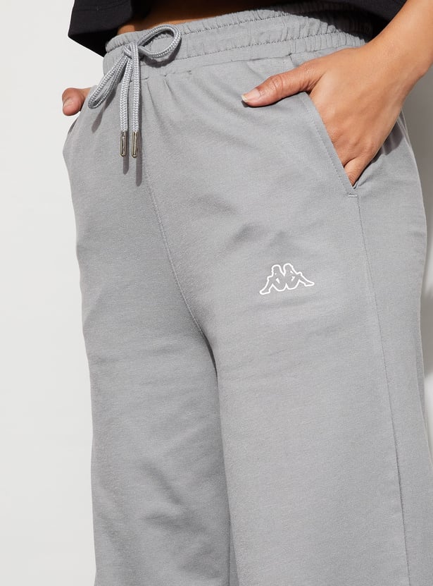 KAPPA Solid Wide Leg Track Pants