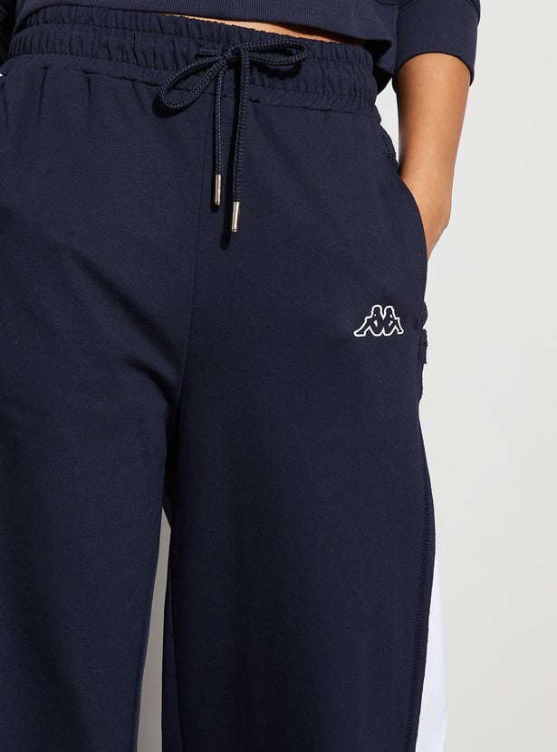 KAPPA Wide Leg Track Pants with Contrast Panels