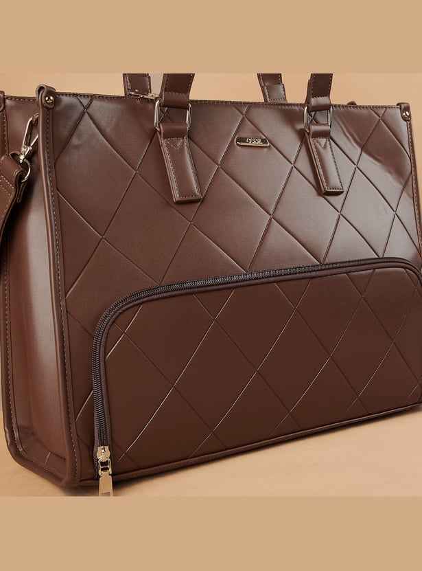 CODE Quilted Laptop Bag with Insulated Pocket