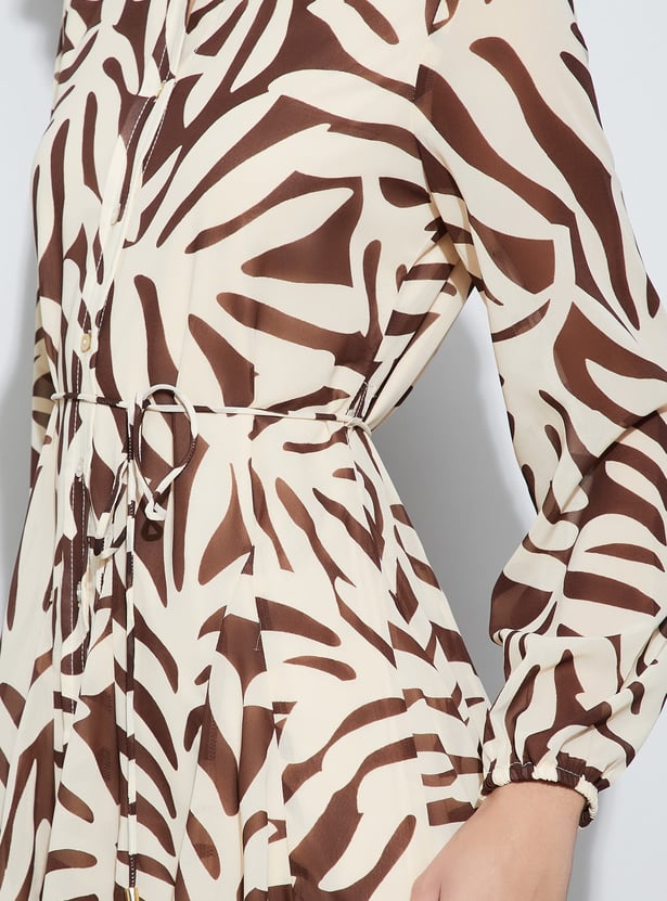CODE Floral Print Shirt Dress