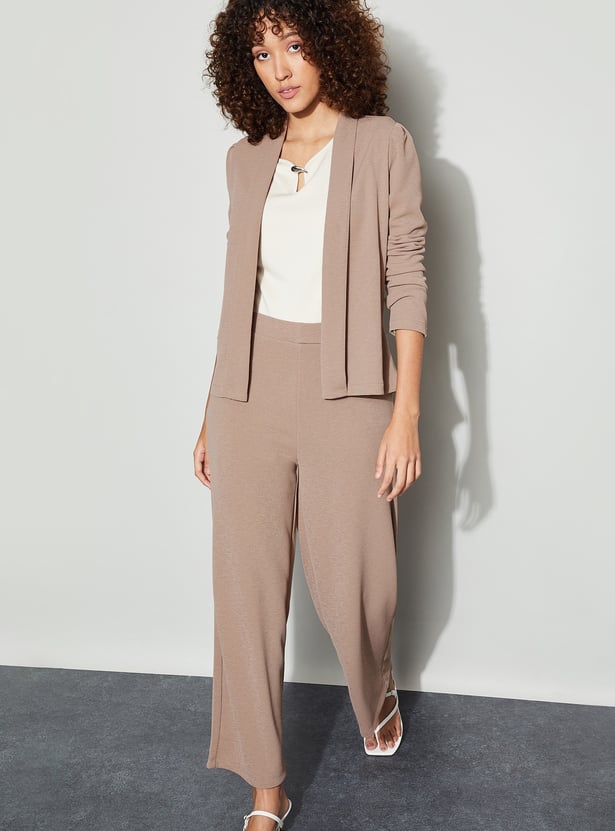 CODE Knitted Shawl Collar Blazer