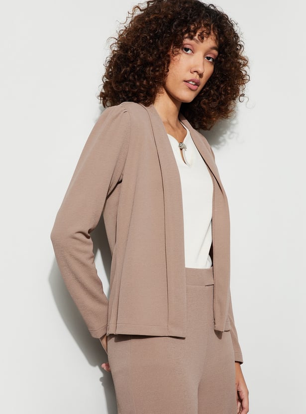CODE Knitted Shawl Collar Blazer