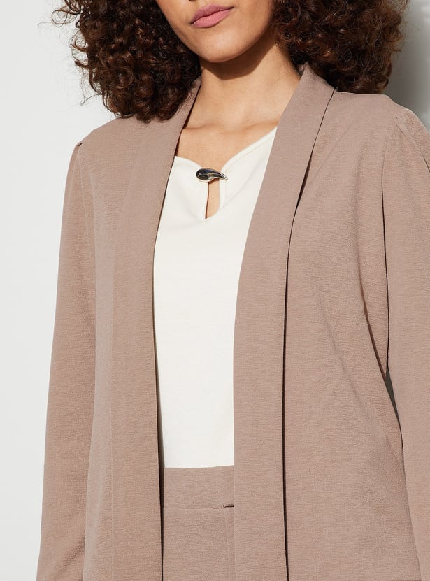 CODE Knitted Shawl Collar Blazer