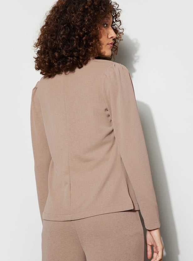 CODE Knitted Shawl Collar Blazer