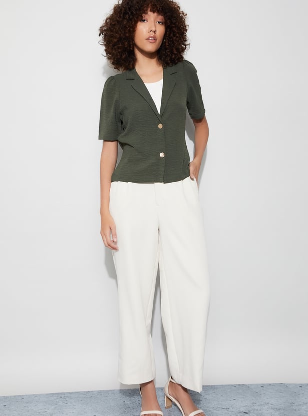 CODE Textured Notched Lapel Jacket