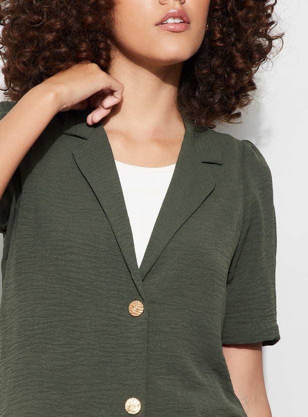 CODE Textured Notched Lapel Jacket
