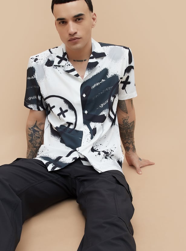 SmileyWorld Printed Regular Fit Shirt