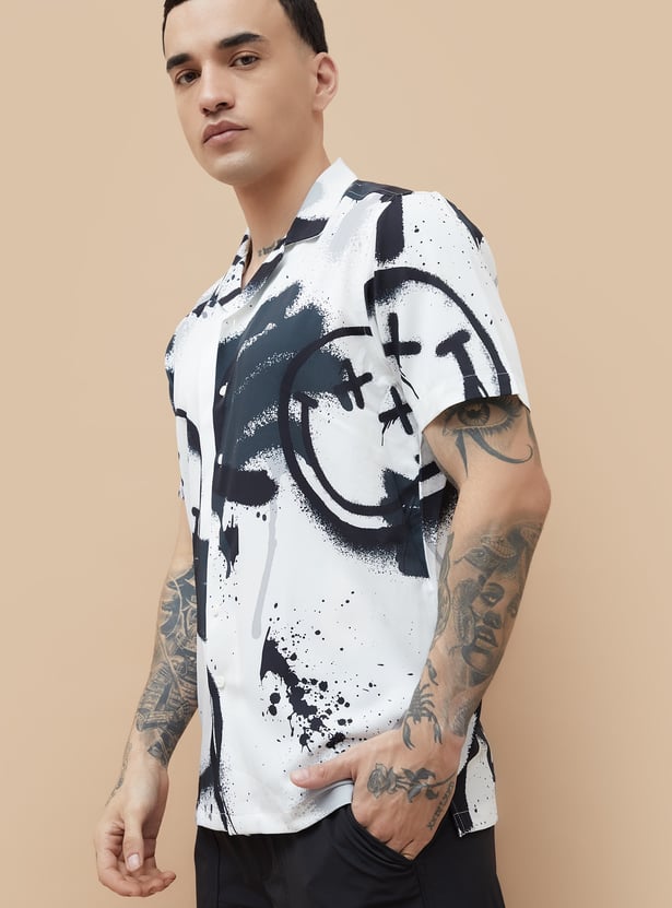 SmileyWorld Printed Regular Fit Shirt