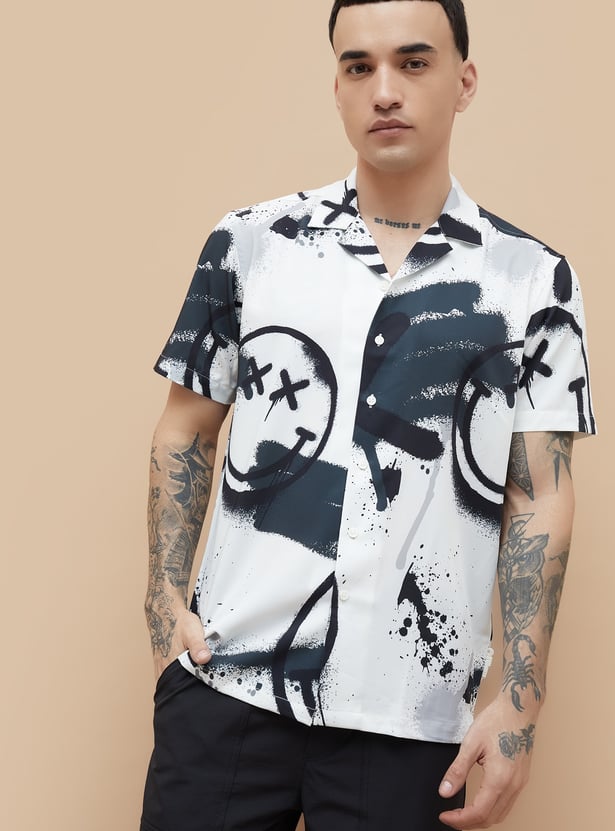 SmileyWorld Printed Regular Fit Shirt