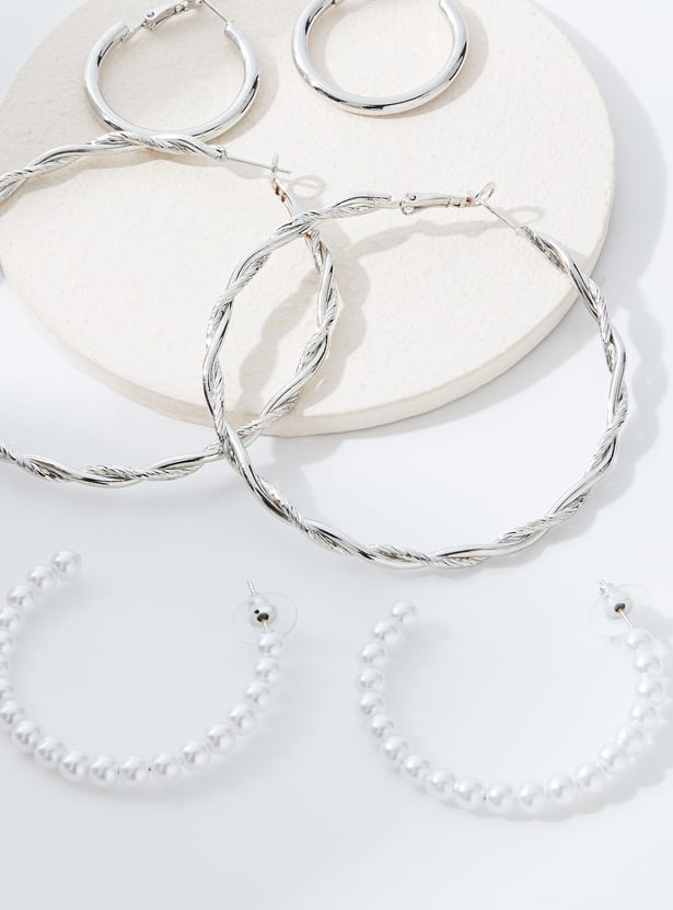 GINGER Assorted Hoop Earrings - Pack of 4