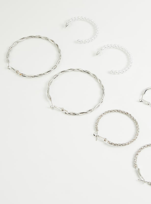 GINGER Assorted Hoop Earrings - Pack of 4