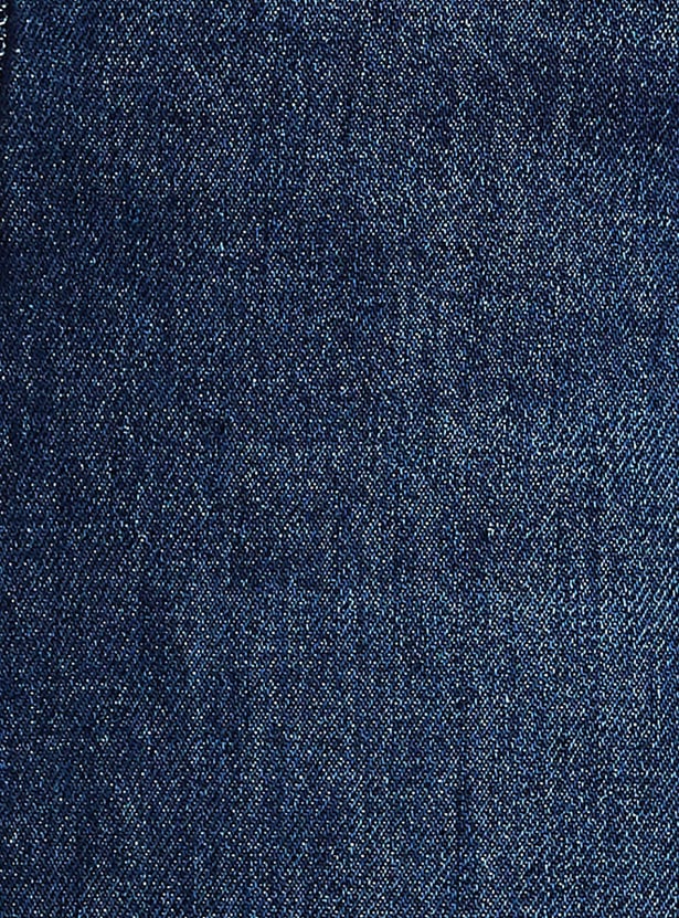 KRAUS Washed High-Rise Barrel Fit Jeans