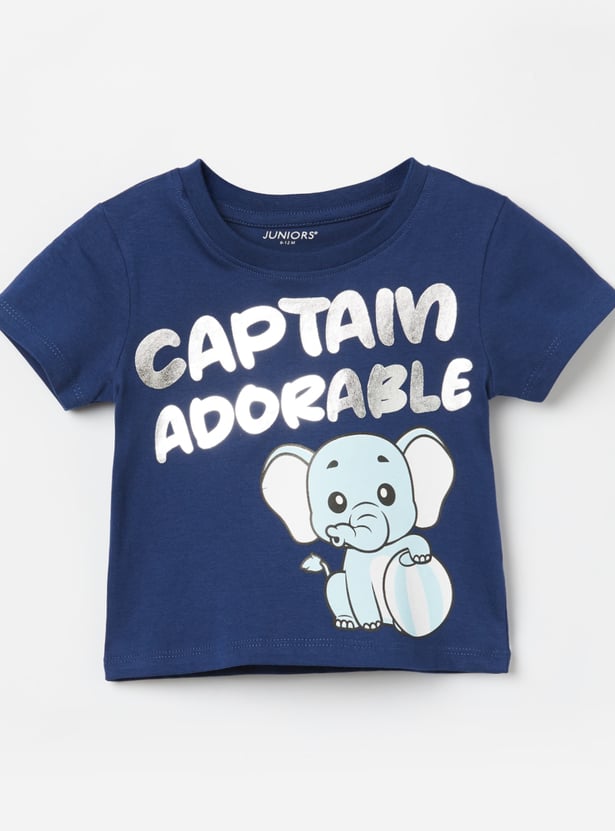 JUNIORS Elephant Print T-shirt