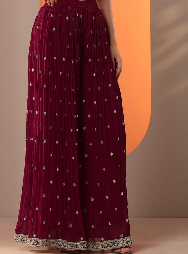 LIBAS Embroidered Straight Kurta Set
