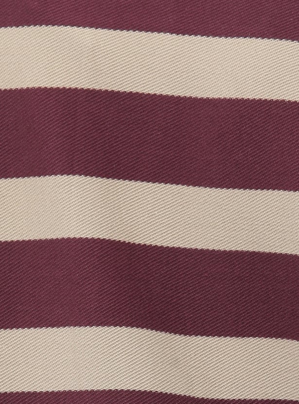 FAHRENHEIT Striped Polo T-shirt