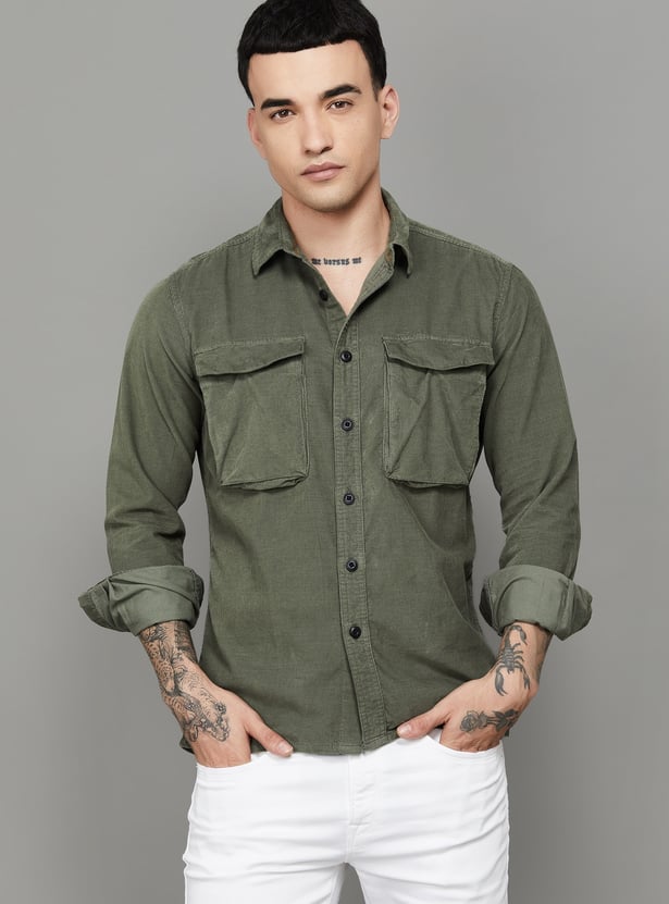 PEPE JEANS Corduroy Textured Shirt