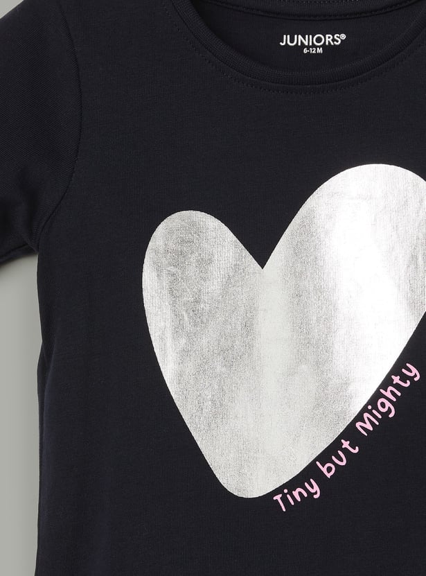 JUNIOR BABY Girls Printed T-shirt - Pack of 2